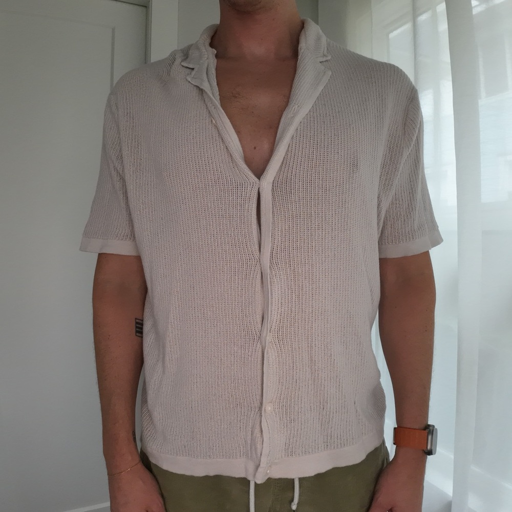 Abercrombie & Fitch Men’s Knit Trevor Project button down